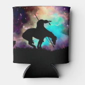 Ende der Trail-Silhouette mit nächtlichem Himmel Dosenkühler (Vorderseite)