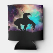 Ende der Trail-Silhouette mit nächtlichem Himmel Dosenkühler (Rückseite)