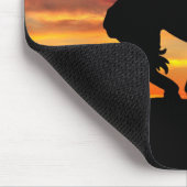 Ende der Trail-Silhouette mit Sunset Mouse Pad Mousepad (Ecke)