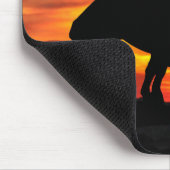 Ende der Trail-Silhouette mit Sunset Mouse Pad Mousepad (Ecke)