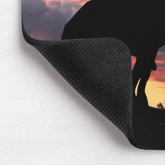 Ende der Trail-Silhouette mit Sunset Mouse Pad Mousepad (Ecke)