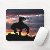 Ende der Trail-Silhouette mit Sunset Mouse Pad Mousepad (Mit Mouse)