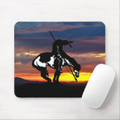Ende der Trail-Silhouette mit Sunset Mouse Pad Mousepad (Mit Mouse)