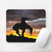 Ende der Trail-Silhouette mit Sunset Mouse Pad Mousepad (Mit Mouse)