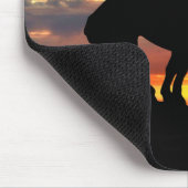 Ende der Trail-Silhouette mit Sunset Mouse Pad Mousepad (Ecke)