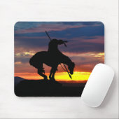 Ende der Trail-Silhouette mit Sunset Mouse Pad Mousepad (Mit Mouse)