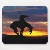 Ende der Trail-Silhouette mit Sunset Mouse Pad Mousepad (Vorne)