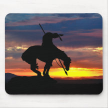 Ende der Trail-Silhouette mit Sunset Mouse Pad