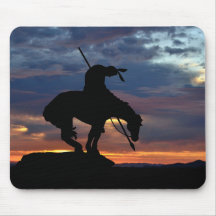 Ende der Trail-Silhouette mit Sunset Mouse Pad