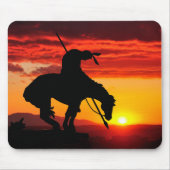 Ende der Trail-Silhouette mit Sunset Mouse Pad Mousepad (Vorne)