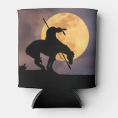 Ende der Trail-Silhouette mit Vollmond Dosenkühler (Vorderseite)