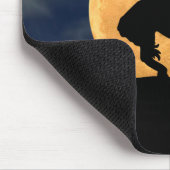 Ende der Trail-Silhouette mit Vollmond Mousepad (Ecke)