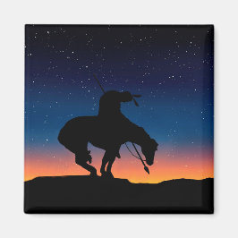 Ende der Trail Silhouette Square Magnet