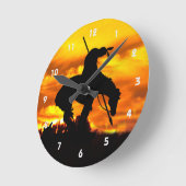 Ende der Trail Silhouette Wall Uhr (Winkel)