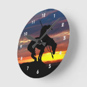 Ende der Trail Silhouette Wall Uhr (Winkel)
