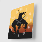 Ende der Trail Silhouette Wall Uhr (Winkel)