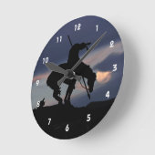 Ende der Trail Silhouette Wall Uhr (Winkel)