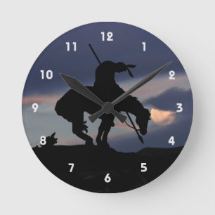 Ende der Trail Silhouette Wall Uhr