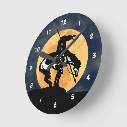 Ende der Trail Silhouette Wall Uhr (Winkel)