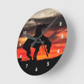 Ende der Trail Silhouette Wall Uhr (Winkel)