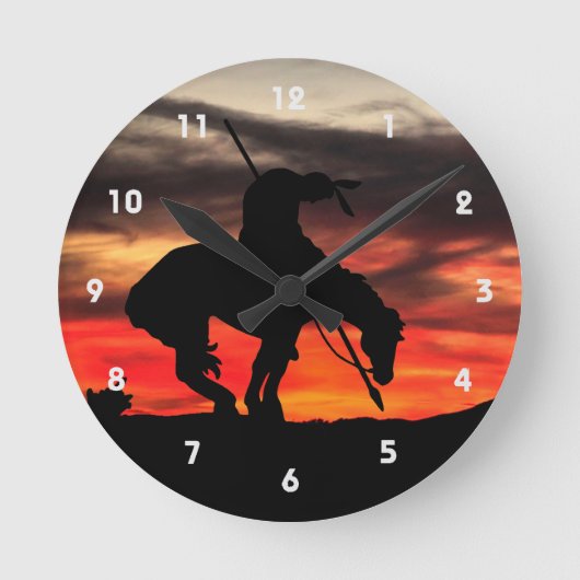 Ende der Trail Silhouette Wall Uhr (Vorderseite)