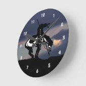 Ende der Trail Silhouette Wall Uhr (Winkel)