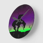Ende der Trail Silhouette Wall Uhr (Winkel)