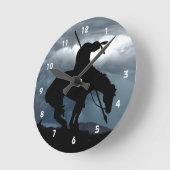 Ende der Trail Silhouette Wall Uhr (Winkel)