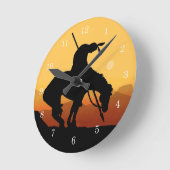 Ende der Trail Silhouette Wall Uhr (Winkel)