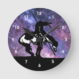 Ende der Trail Silhouette Wall Uhr