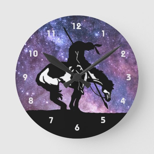 Ende der Trail Silhouette Wall Uhr (Vorderseite)