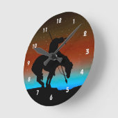 Ende der Trail Silhouette Wall Uhr (Winkel)