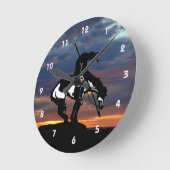 Ende der Trail Silhouette Wall Uhr (Winkel)