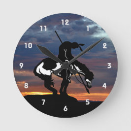 Ende der Trail Silhouette Wall Uhr