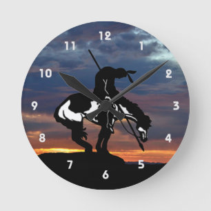 Ende der Trail Silhouette Wall Uhr