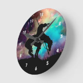 Ende der Trail Silhouette Wall Uhr (Winkel)