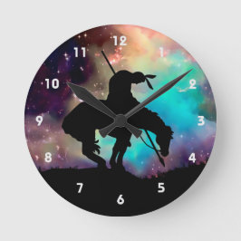 Ende der Trail Silhouette Wall Uhr