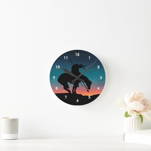 Ende der Trail Silhouette Wall Uhr (Zuhause)