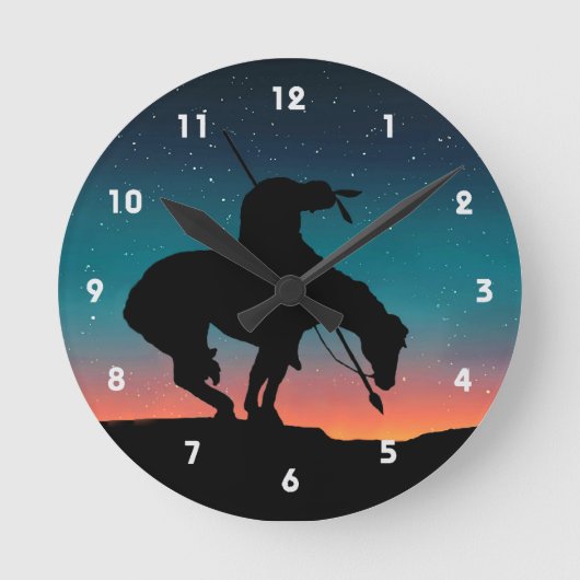 Ende der Trail Silhouette Wall Uhr (Vorderseite)