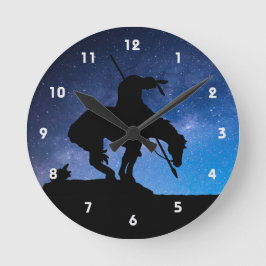 Ende der Trail Silhouette Wall Uhr