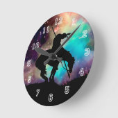 Ende der Trail Silhouette Wall Uhr (Winkel)