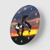 Ende der Trail Silhouette Wall Uhr (Winkel)