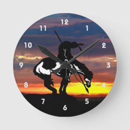 Ende der Trail Silhouette Wall Uhr