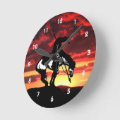 Ende der Trail Silhouette Wall Uhr (Winkel)