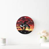 Ende der Trail Silhouette Wall Uhr (Zuhause)