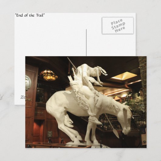 Ende der Trailskulptur Postkarte (Vorne/Hinten)