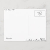 Ende der Trailskulptur Postkarte (Rückseite)