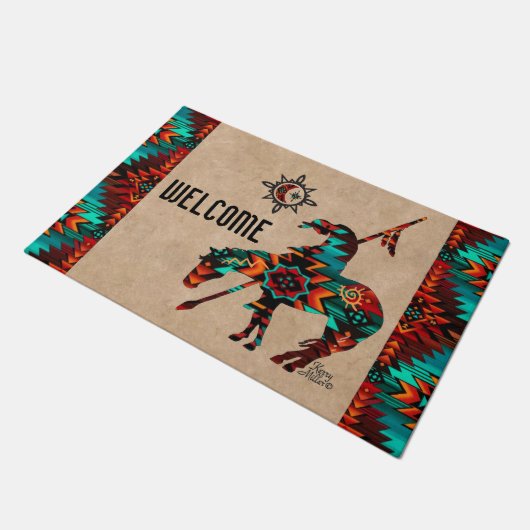 Ende der Trailtür matt Fußmatte (Schrägansicht)