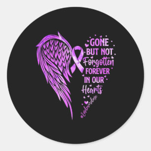 Ende der Überdosierung Love One Memorial Überdosie Runder Aufkleber