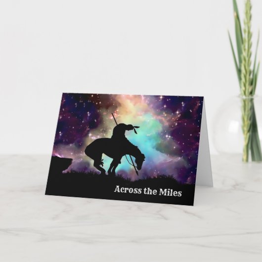 Ende der Weggabekarte über die Meilen hinweg Karte (Vorderseite)